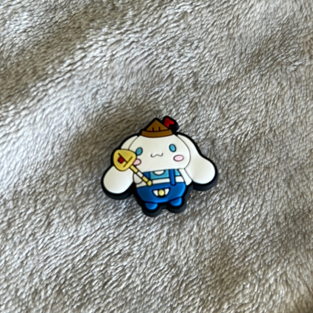 White and Blue Cinnamoroll Jibbitz Croc Charms
